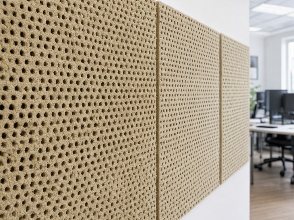 Custom Perforated Rock Wool Acoustic Wall Panels Factory